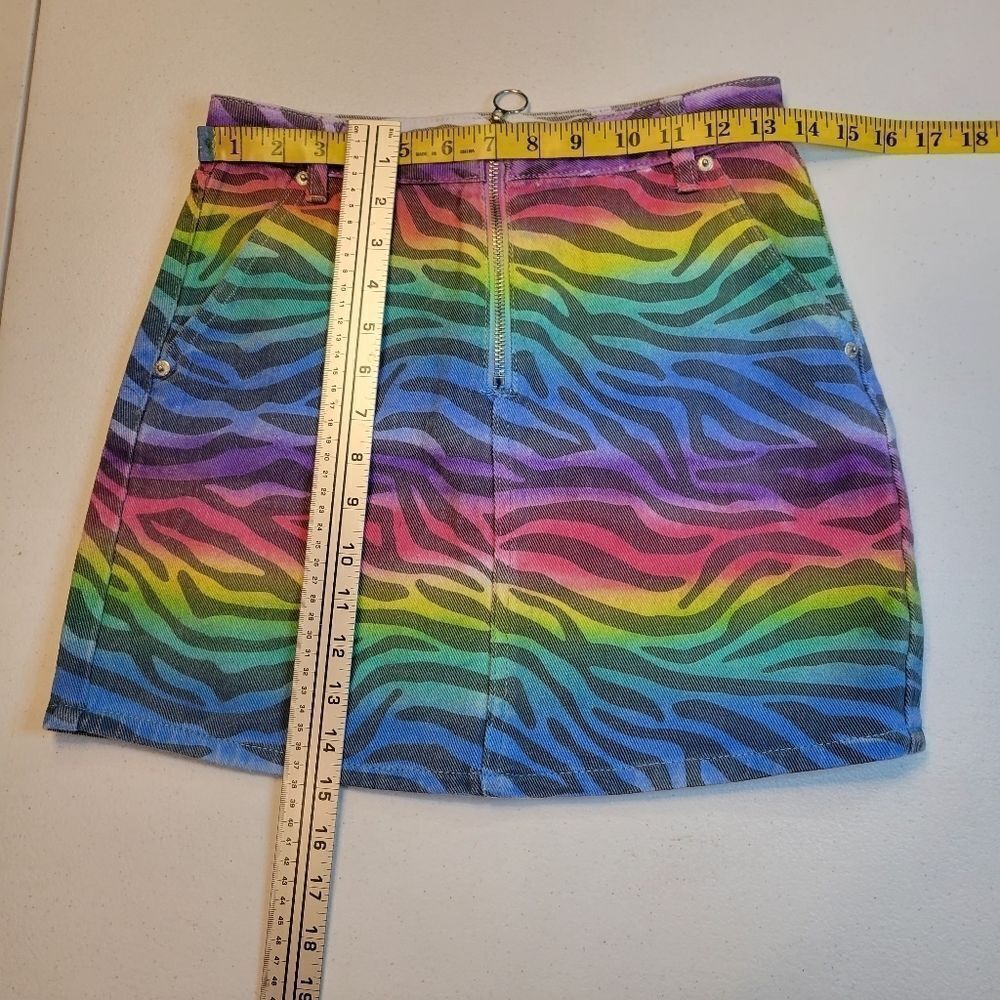 Signature8 Multicolor Zebra Print Skirt - Picture 10 of 11